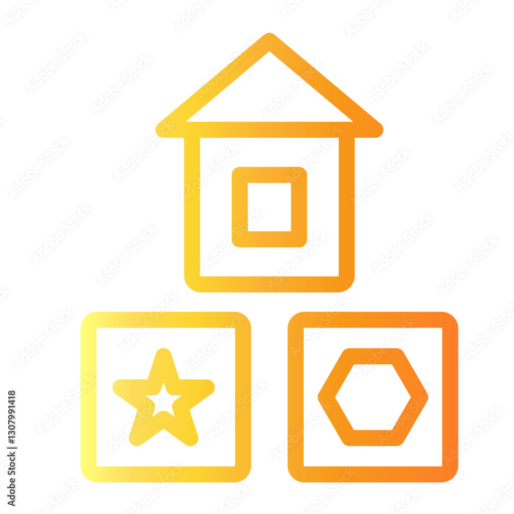 Obraz premium house Line Gradient Icon