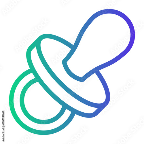pacifier Line Gradient Icon