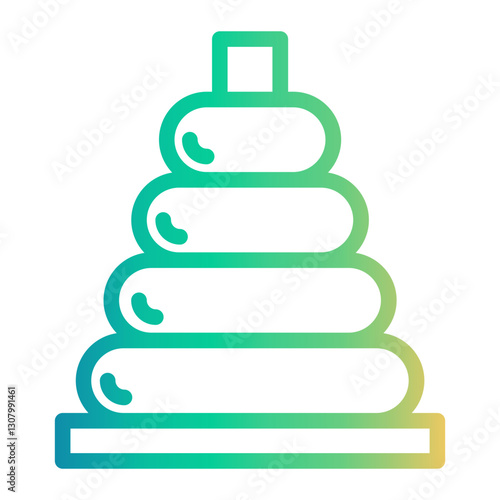 ring Line Gradient Icon