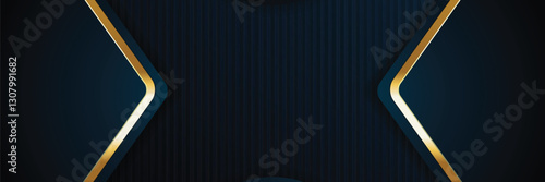 gold banner Abstract vector background board for text and message design modern. vector illustration