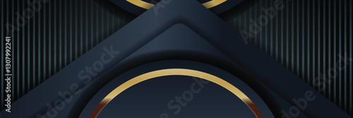gold banner Abstract vector background board for text and message design modern. vector illustration
