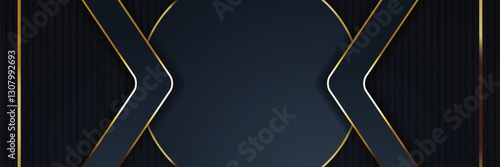 gold banner Abstract vector background board for text and message design modern. vector illustration
