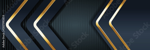 gold banner Abstract vector background board for text and message design modern. vector illustration