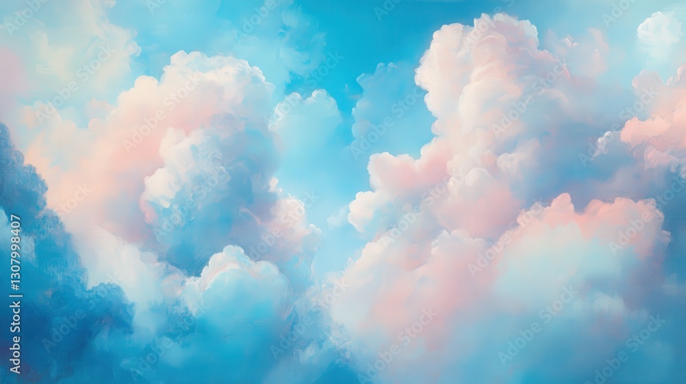 clouds adorned with blue and light pink hues create a serene backdrop, perfect for reflecting on love and cherished moments clouds adorned with blue and light pink hues create a serene backdrop, perfect for reflecting on love and cherished moments