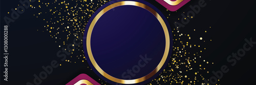 gold banner Abstract vector background board for text and message design modern. vector illustration
