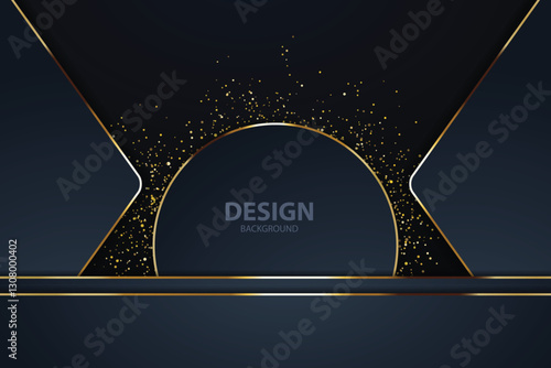 gold Abstract vector background board for text and message design modern. vector illustration