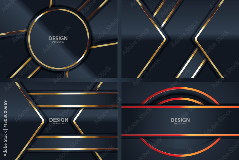 Fototapeta premium gold banner Abstract vector background board for text and message design modern. vector illustration