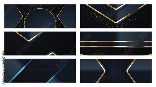 gold banner Abstract vector background board for text and message design modern. vector illustration