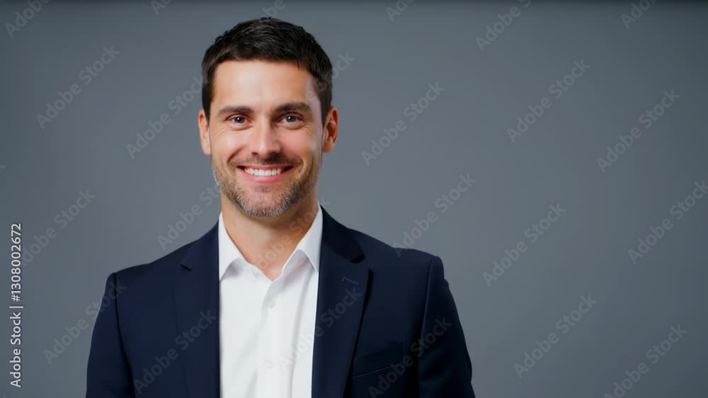 Smiling business man in a suit Smiling business man in a suit