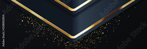 gold banner Abstract vector background board for text and message design modern. vector illustration