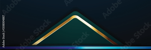 gold banner Abstract vector background board for text and message design modern. vector illustration