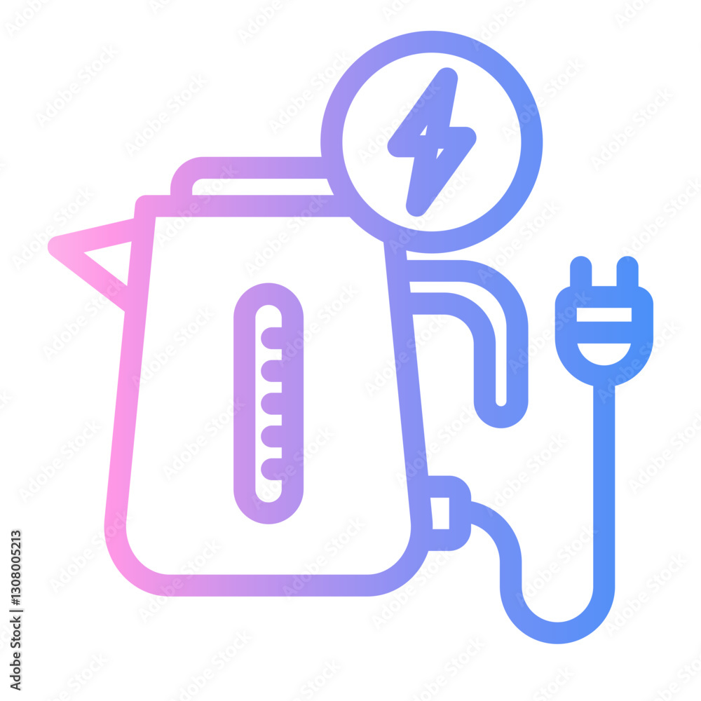 electric Line Gradient Icon electric Line Gradient Icon