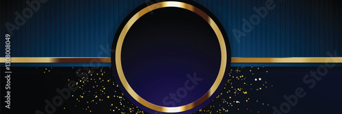 gold banner Abstract vector background board for text and message design modern. vector illustration