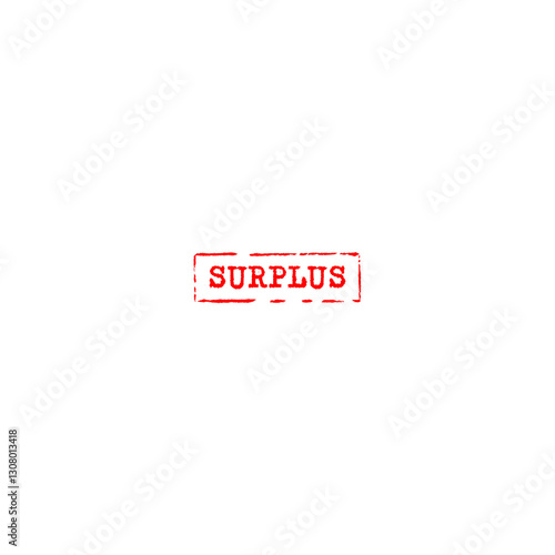 surplus worn rubber stamp