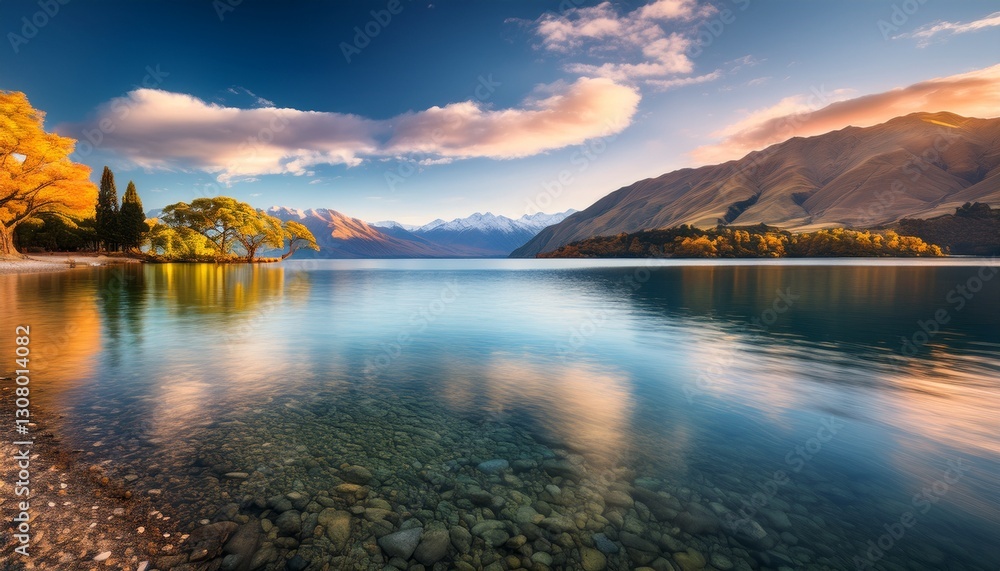 Naklejka premium lake wanaka