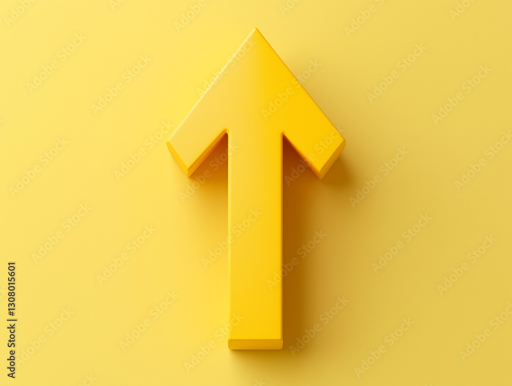 Vector Illustration of Upward Arrow Vector Illustration of Upward Arrow