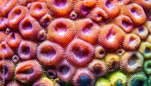 organic texture of lacuna coral favia lacuna or knob coral abstract background