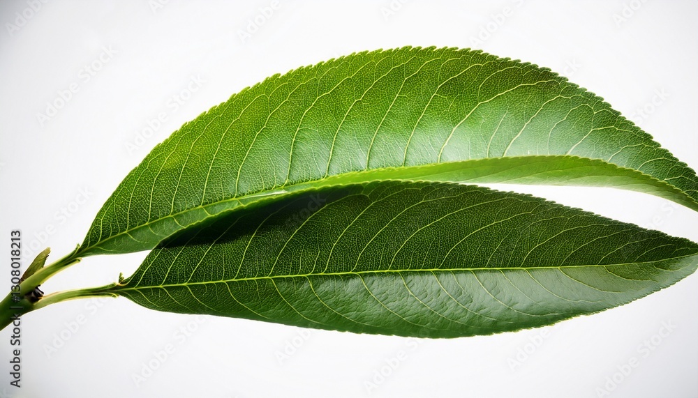 Obraz premium peach bunch leaf closeup