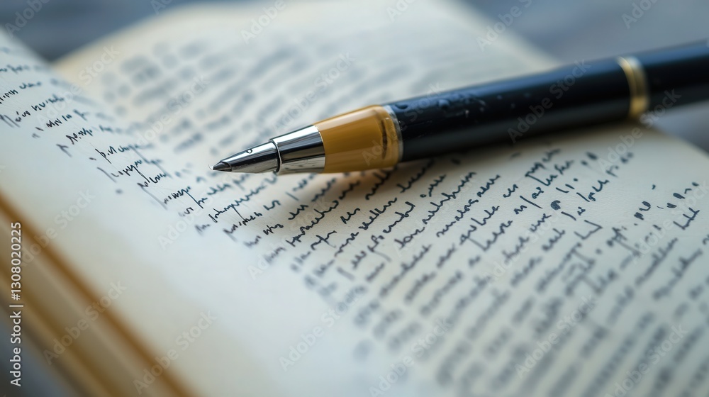 diary page containing text, focusing on the clean lines and structured layout of the writing diary page containing text, focusing on the clean lines and structured layout of the writing