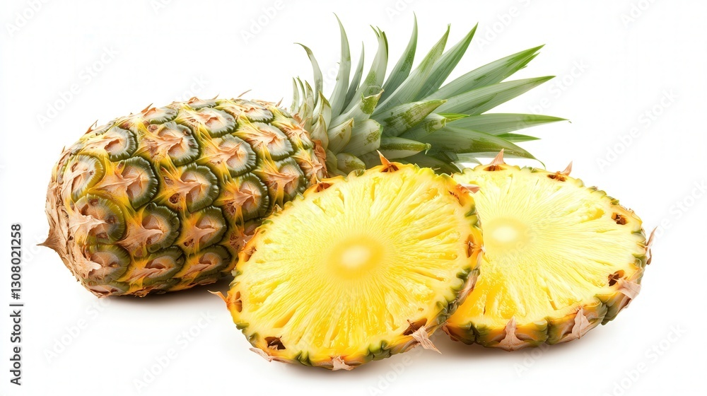 pineapple fruit, showcasing its spiky texture and vibrant yellow color pineapple fruit, showcasing its spiky texture and vibrant yellow color