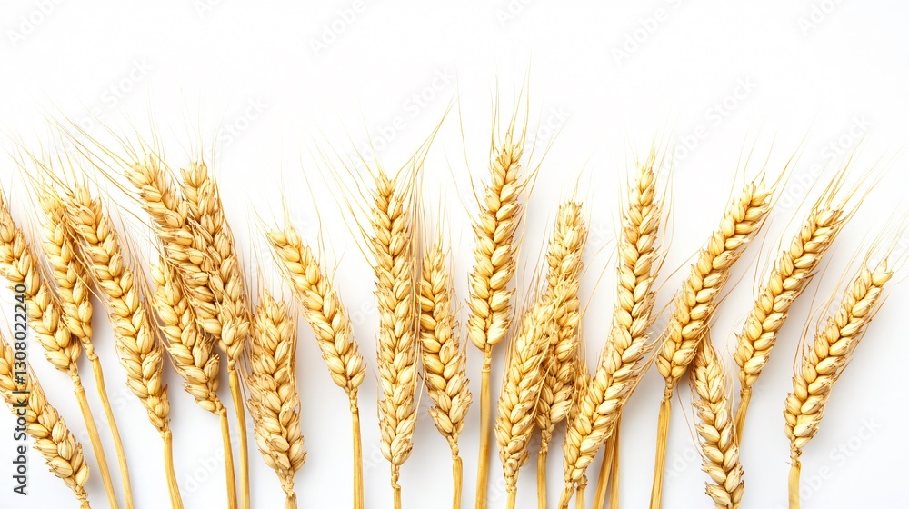Isolated wheat ears for designs on white Isolated wheat ears for designs on white
