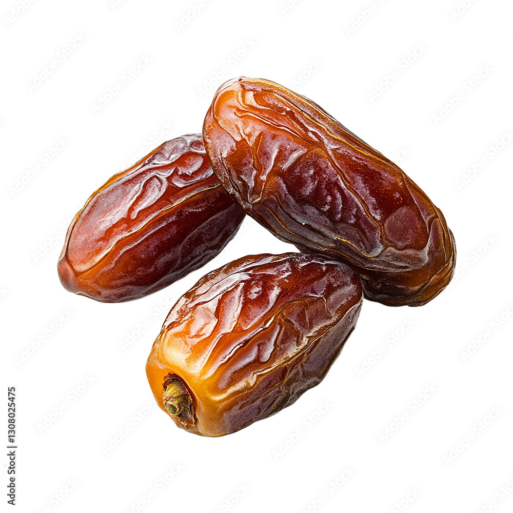 Sweet and Juicy Dates isolated on transparent background, PNG file, dates on white background Sweet and Juicy Dates isolated on transparent background, PNG file, dates on white background