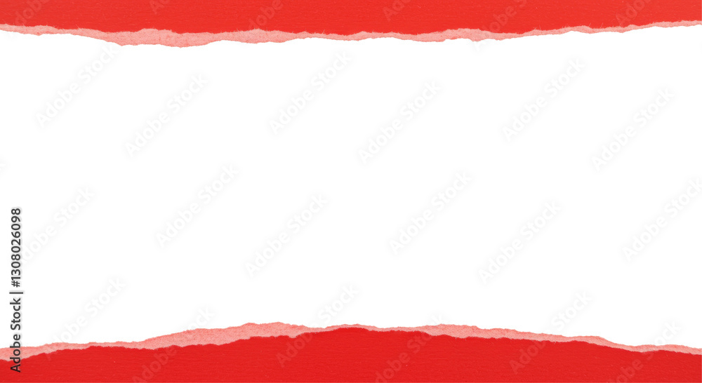 red torn paper frame isolated on transparent or white background, Red Paper stripes Frame PNG red torn paper frame isolated on transparent or white background, Red Paper stripes Frame PNG