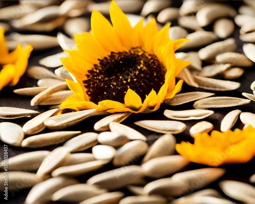 sunflower seeds background