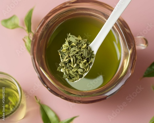green tea with mint