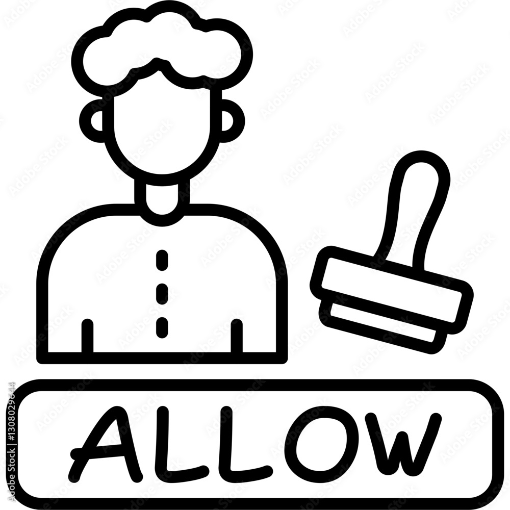 Obraz premium User Allow Icon