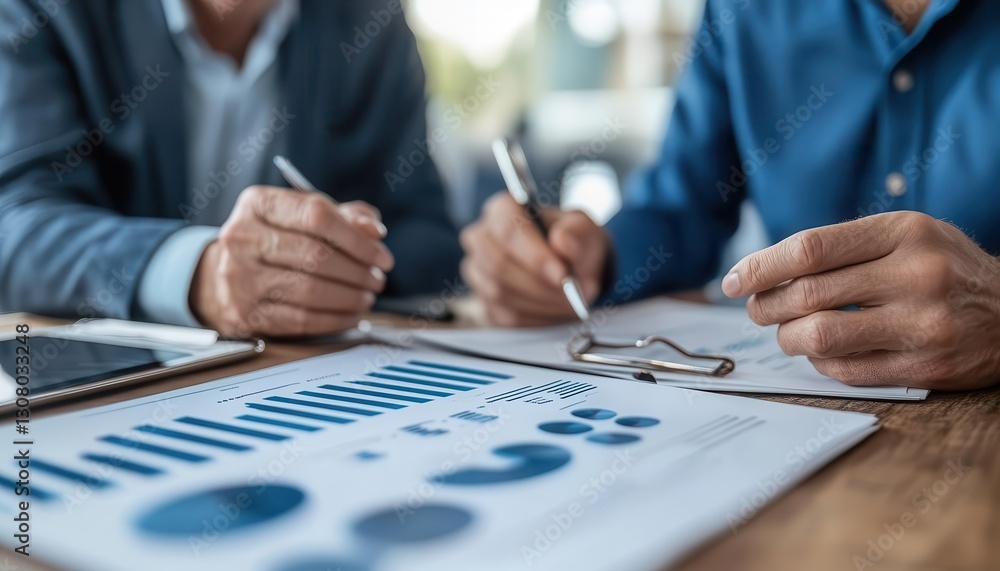 custom made wallpaper toronto digitalA retiree discussing pension plan options and annuities with a financial planner, Retirement Planning, Secure and longterm