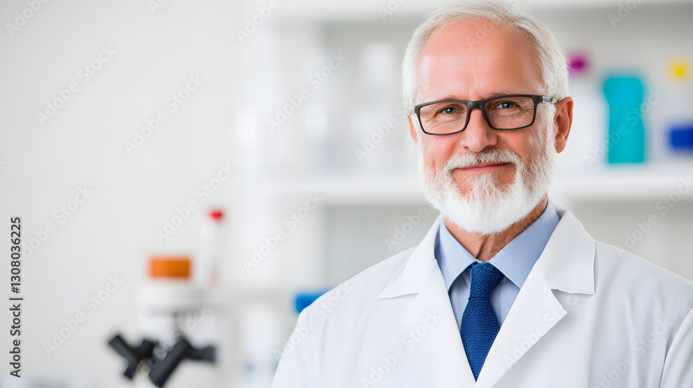Senior male researcher in a lab coat, head and shoulders portrait, displaying focus and professionalism in a scientific laboratory setting, representing expertise and innovation in research.
Senior male researcher in a lab coat, head and shoulders portrait, displaying focus and professionalism in a scientific laboratory setting, representing expertise and innovation in research.