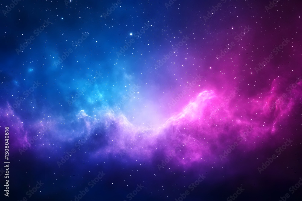 Fototapeta premium Ethereal Cosmic Landscape with Glowing Celestial Bodies and Shimmering Stardust