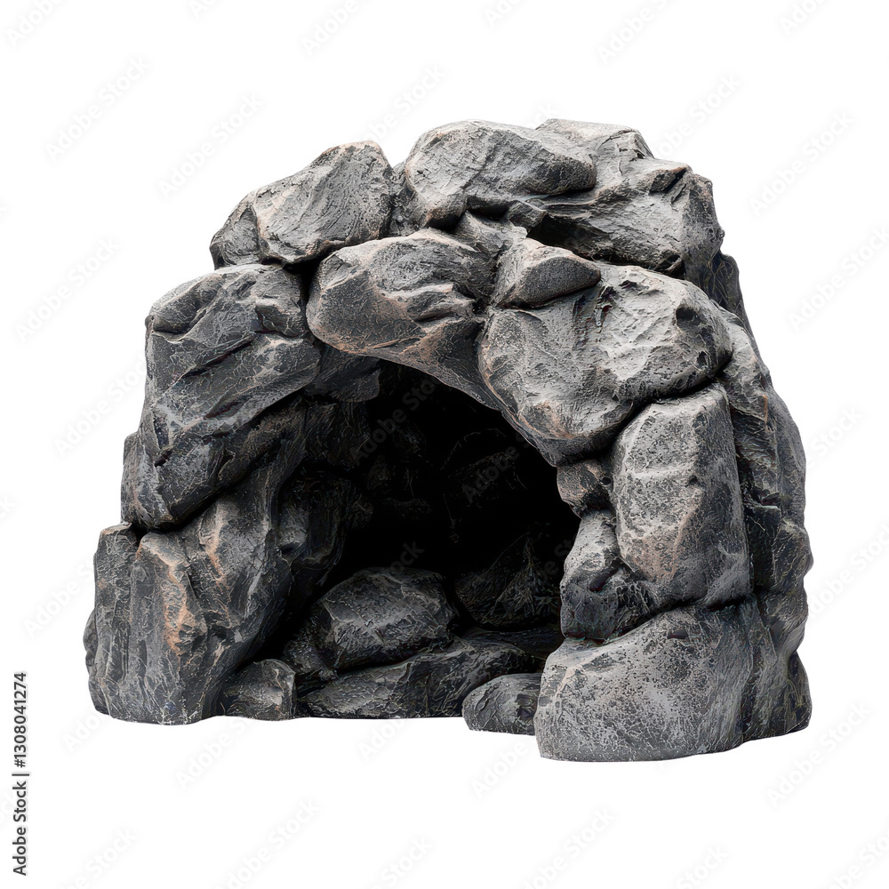 Obraz premium Realistic rock cave model for decorative use