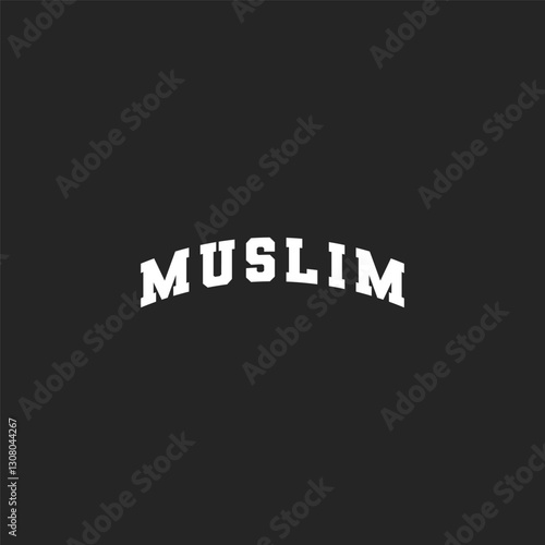 Muslim Typography T shirt Design Print