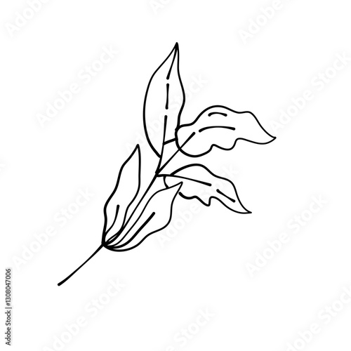 simple delicate hand drawn flowers
