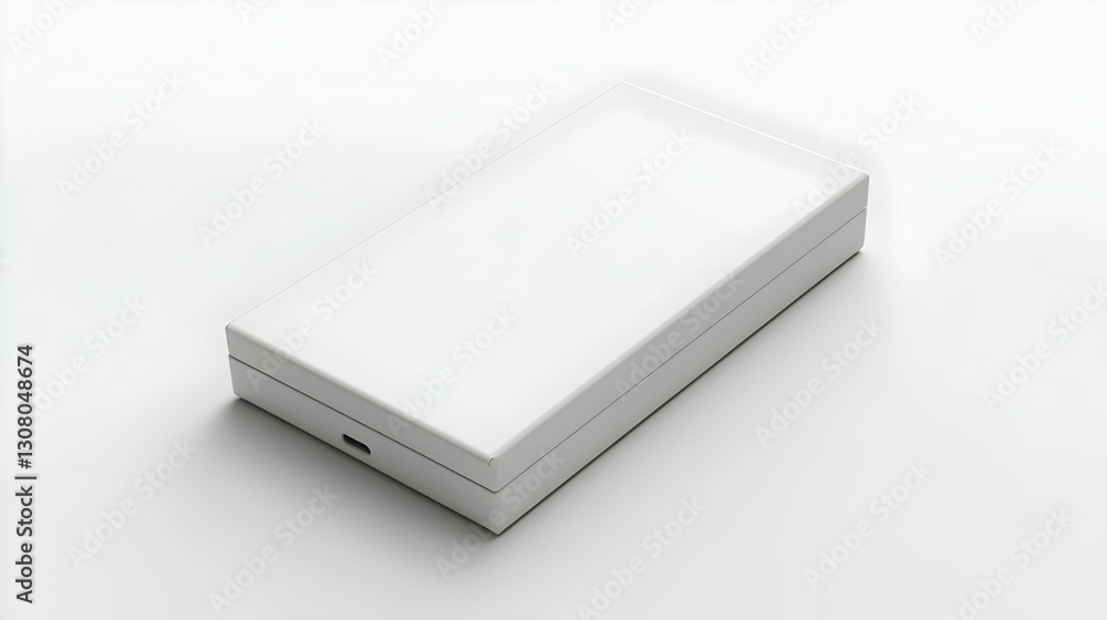 Clean Minimalist White Box 3D Render Product Mockup Clean Minimalist White Box 3D Render Product Mockup