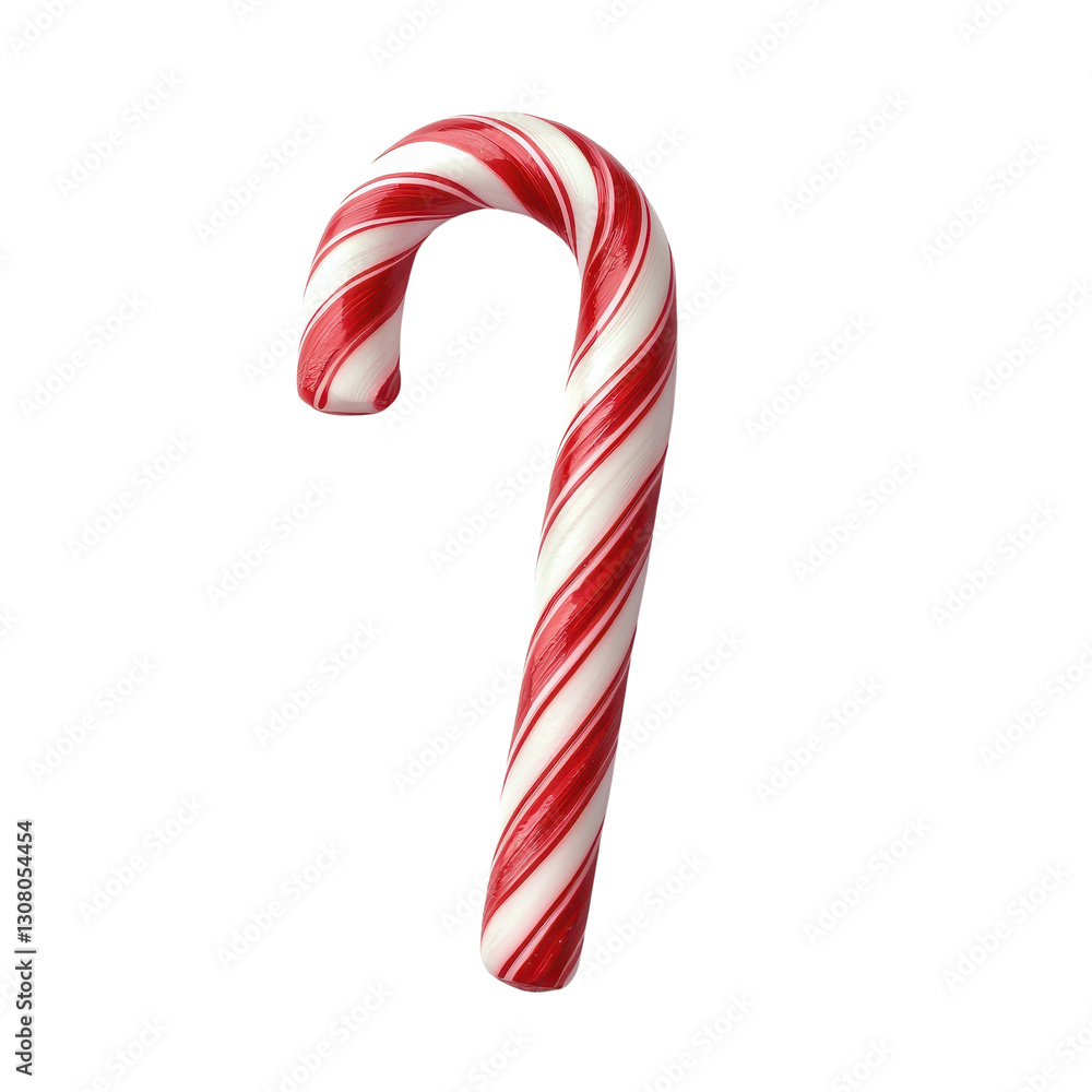 Classic red and white striped candy cane Classic red and white striped candy cane