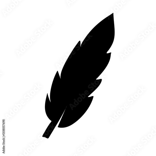 Feather black icon
