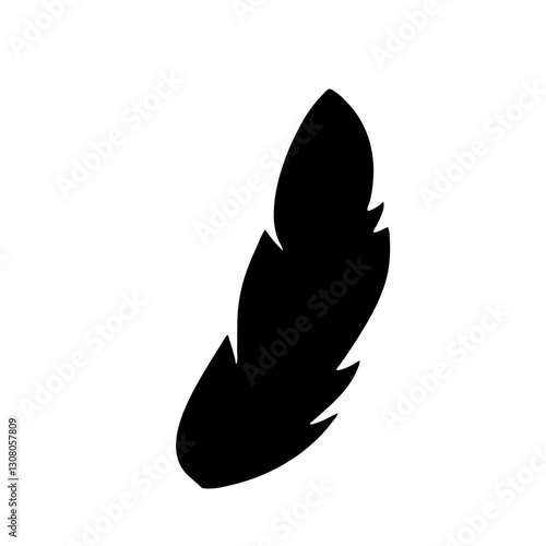 Feather black icon
