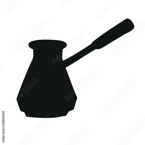 Wallpaper Mural Vector hand drawn coffee turk silhouette isolated on white background Torontodigital.ca