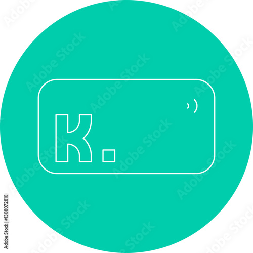 Klarna icon single vector illustration