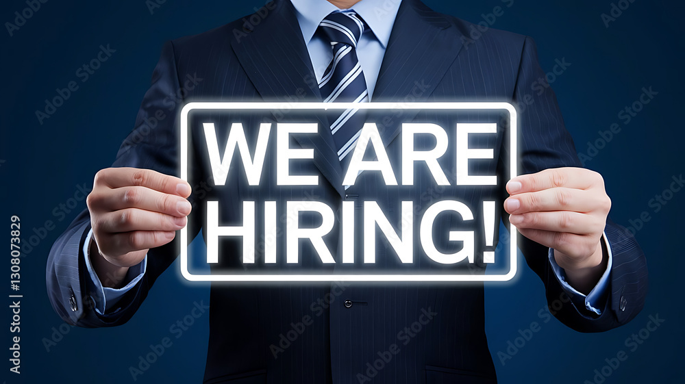 we are hiring, Join Our Team: Digital Hiring Concept with Business Professional we are hiring, Join Our Team: Digital Hiring Concept with Business Professional