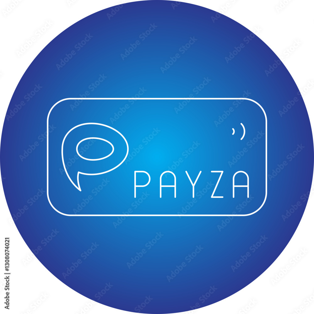 Payza icon single vector illustration Payza icon single vector illustration