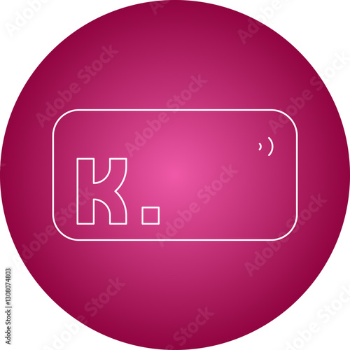 Klarna icon single vector illustration