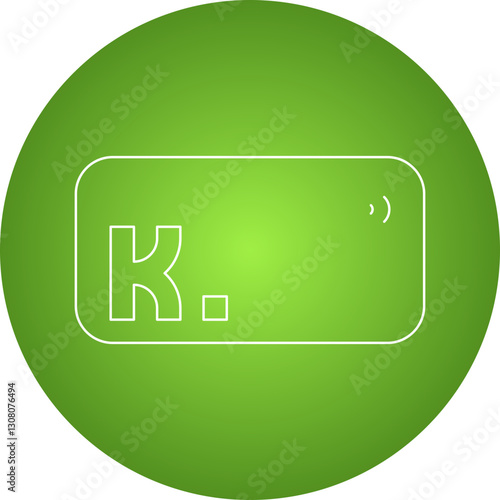 Klarna icon single vector illustration