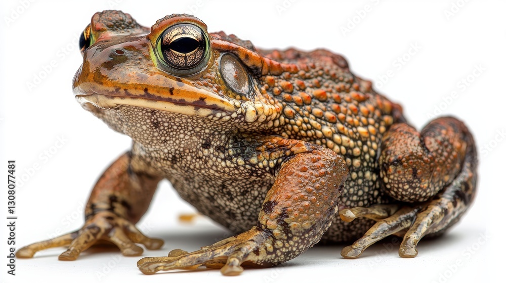 Close-up Toad on White Background Close-up Toad on White Background