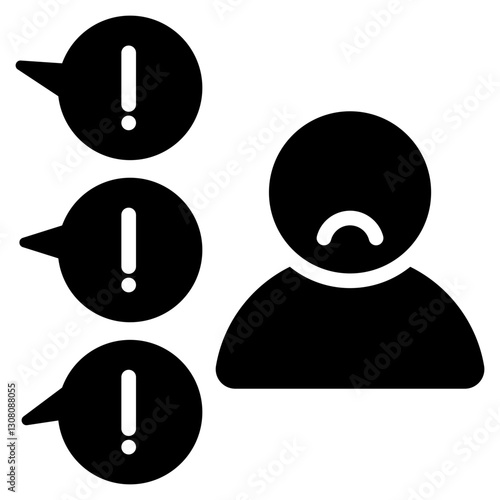 Discrimination Glyph Icon