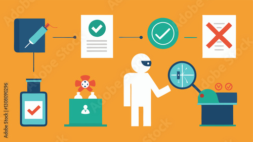 These illustrations collectively emphasize the importance of careful and contaminationfree processes in evidence collection.