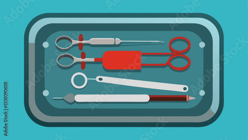 Tools of the Trade A closeup view of a stainless steel tray filled with various autopsy tools like scalpels forceps and scissors.